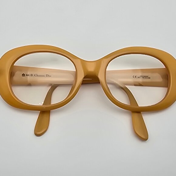 Christian Dior 2957 70 Yellow Eyeglasses Frame w/ Case Austria 51-20-120 - Picture 12 of 16